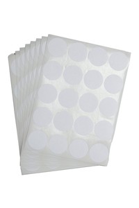 מדבקות משרד עגולות לבנות 25  מ"מ