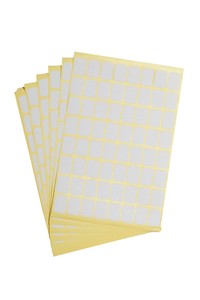 מדבקות משרד  לבנות 12X17 מ"מ