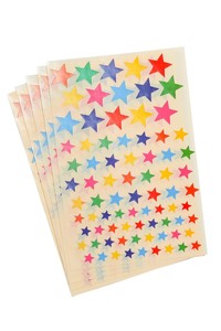 מדבקות כוכבים בגדלים שונים