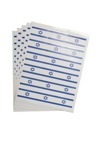 מדבקות  דגל ישראל 45X27 מ"מ