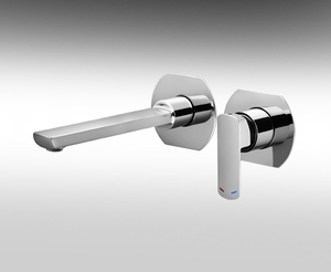 מערכת קיר שניר לכיור רחצה פיה קצרה קבועה  320113 Hamat