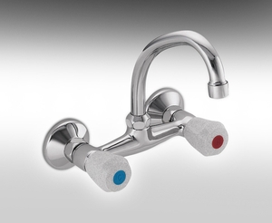 נגה - ברז מהקיר לכיור 300203 Hamat