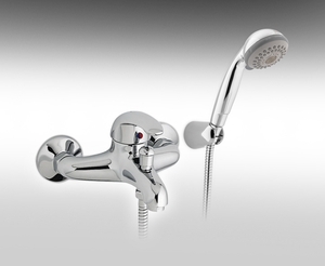 ברז מהקיר לאמבטיה עם מזלף סער 900175 Hamat