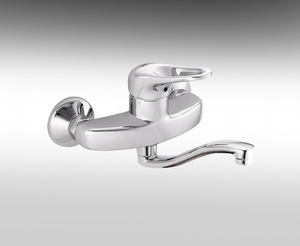 ברז מהקיר לכיור פיה קצרה מסתובבת 300114 Hamat