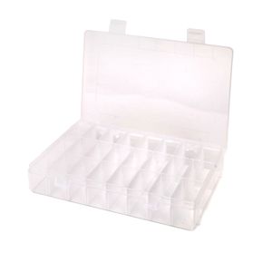 מארז 12 יח' קופסה פלסטיק - 24 תאים 13/19/3.5 ס"מ