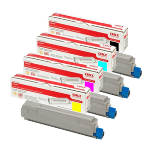 טונר מקורי כחול, אדום וצהוב OKI C8800 / C8600