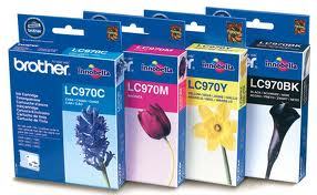 סט ראשי דיו מקוריים BROTHER LC970
