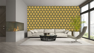 קיר הזיגזג בגוון החום PATTERNS - גדול.