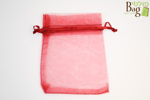 שקיות אורגנזה 15/20 בורדו  (100 יח')