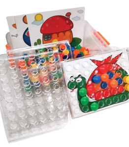 כפתורים צבעוניים 192 יחידות - דגמים ל4 פיירפליי