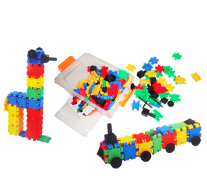 הרכבה בקליק + גלגלים 160 חלקים פיירפליי