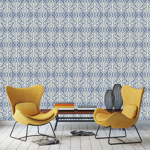 טפט קיר ה PATTERNS על רקע כחול בהיר.