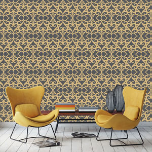 טפט קיר ה PATTERNS על רקע אפור.