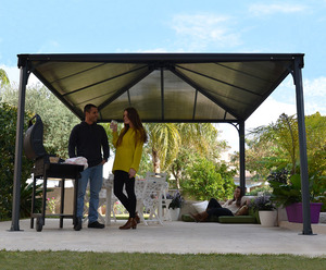 פרגולת אלומיניום STANDALON העומדת בפני עצמה  - מסופקת כקיט מושלם הניתן להתקנה עצמית 300*300  משלוח חינם 