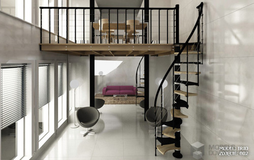 מדרגות קלות להרכבה עצמית מדגם  TRIO 180 : קטרים 130/140/150/160/170/180 ס