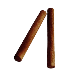 זוג מקלות הקשה מעץ אלון חלילית