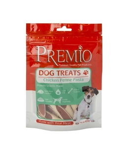 פרמיו Premio לכלב-חטיף פנה פסטה עוף 100 ג'