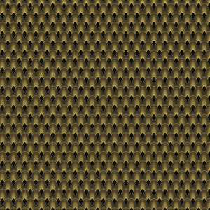 	קיר  PATTERNS  מניפות מעוגלות בגוון הזהוב והשחור.	