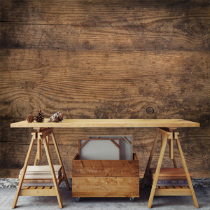 טפט קיר לוח העץ הלא מעובד.