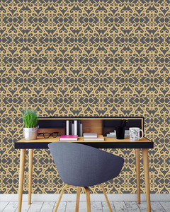 טפט מעוצב Pattern בגוון אפור ובג'.