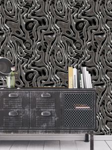 טפט קיר חוטי המתכת המפותלים.	