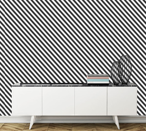 טפט קיר האלכסונים בשחור ולבן.	