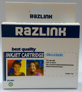 דיו תואם כחול למדפסת ברדר  LC223Y j480dw