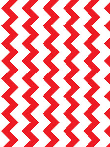 טפט קיר הזיגזג באדום ולבן.