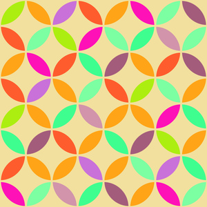 טפט מעוצב Pattern עגולים צבעוני