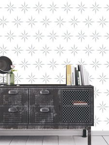 טפט מעוצב Pattern הכוכבים בגדול על רקע בהיר.	