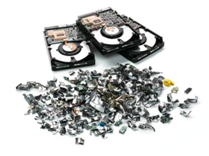 שירות השמדת חומר וגריסת דיסקים קשיחים לפירורים OEM