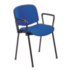 כסא אורח והמתנה למשרד/חדר ישיבות עם ידיות דגם ויזי מרופד מיליון כסאות