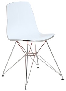 סיגלית כסא אורח אקרילי משובל PVC קשיח מיליון כסאות