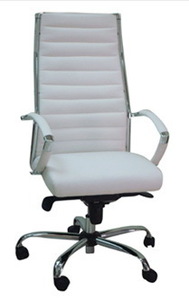 שירן מנהלים גבוה דמוי עור PU ידיות ורגל ניקל מיליון כסאות