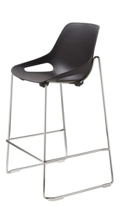 כסא בר דגם Q5 פלסטיק שלד ניקל מגלש מיליון כסאות