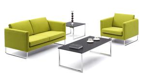 סנטור כורסת יחיד בלבד דמוי עור רגלי נירוסטה - מיליון כסאות