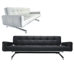 ספה תלת מושבית לפינת ישיבה למשרד מדמוי עור PU דגם שנהב מיליון כסאות