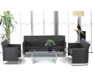 פטרה ספת תלת מושבי המתנה למשרד מדמוי עור PU 1860w*670d*835h מיליון כסאות