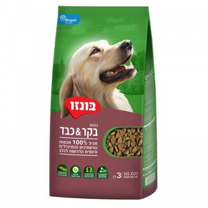 בונזו Bonzo לכלב-בקר וכבד 3 ק"ג