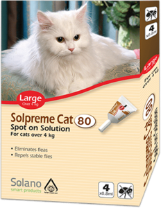 סולפרם - טיפות נגד פרעושים לחתול במשקל עד 8 ק"ג