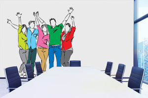 טפט קיר איור הקבוצה.