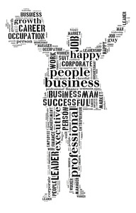 טפט קיר דמות האיש עם האותיות.	