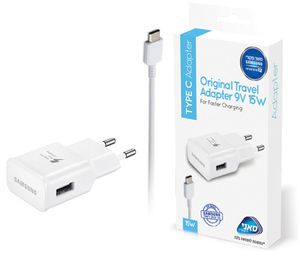 מטען קיר מקורי מהיר Samsung 15w+ כבל USB Type-C