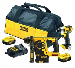 סט מברגת אימפקט + פטישון 18V DCK301M2 4AH Dewalt