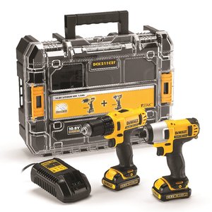 סט מברגה/מקדחה ואימפקט 10.8V DCK211C2T Dewalt