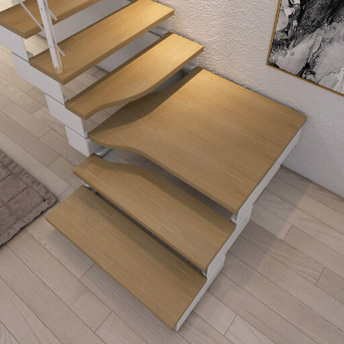 מדרגות איטלקיות מעוצבות בכל מהלך - איכות מושלמת - תוכנת תכנון מדרגות - גוף חתוך לייזר - מעקה ומאחז יד - מדרכי עץ 