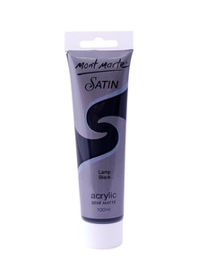 צבע אקריליק 100 מ"ל Lamp Black 00011