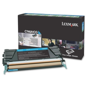 טונר מקורי כחול למדפסת LEXMARK C746