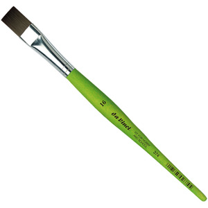 מארז 6 יח' מכחול דה וינצ'י ירוק שטוח סדרה 374 #16 Da-Vinci