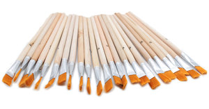 מארז 25 מכחולים שיער ג'נג'י #4